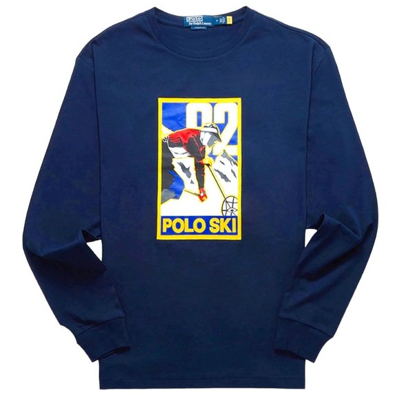 Polo Ralph Lauren Sun Valley Longsleeve T-Shirt, Mens Medium, New with Tag